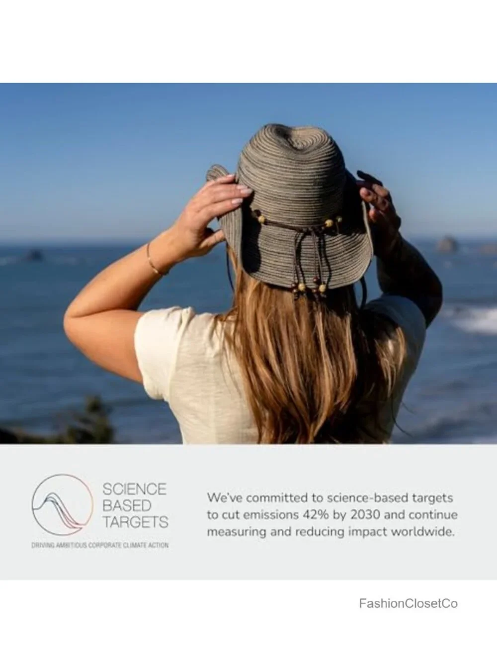 UPF 50+ Shapeable Brim Cowgirl Sun Hat - Recycled Polyester